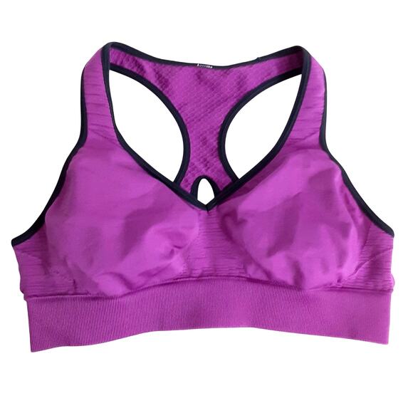 Lululemon Go Steady Seamless Sports Bra Racerback Purple Womens 2 Athletic Dance - Picture 1 of 9